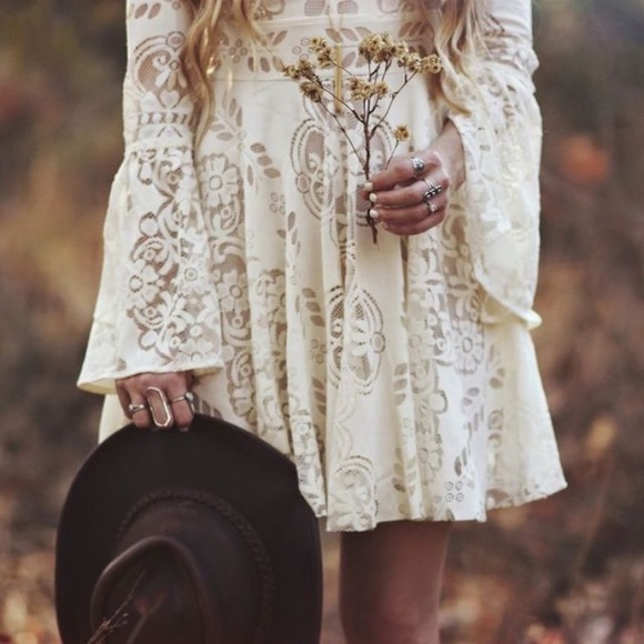 Free People Dresses & Skirts - Free People "Lace Lovers Folk Song" Dress